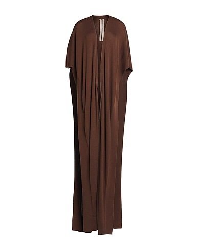 RICK OWENS Cloak Chocolate brown 100% Cashmere