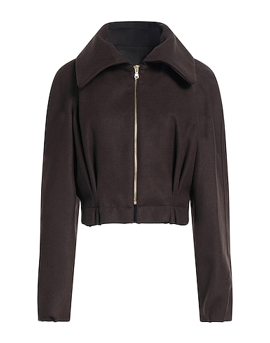 YES LONDON Jacket Dark brown 50% Wool, 50% Other Fibres