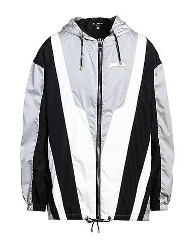 BALMAIN Jacket Light grey 100% Polyester, Polyamide