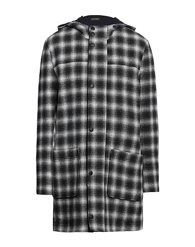 PATRIZIA PEPE Coat Charcoal 37% Cotton, 33% Wool, 14% Polyamide, 12% Polyester, 4% Other Fibres