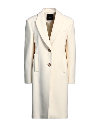 PINKO Coat Ivory 75% Wool, 25% Polyamide
