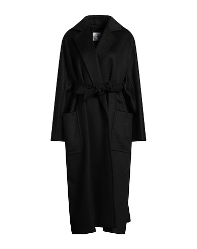 MAX MARA Coat Black 100% Camel wool
