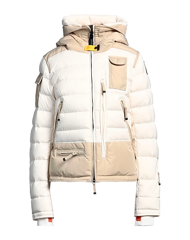 PARAJUMPERS Shell jacket Ivory 100% Polyamide