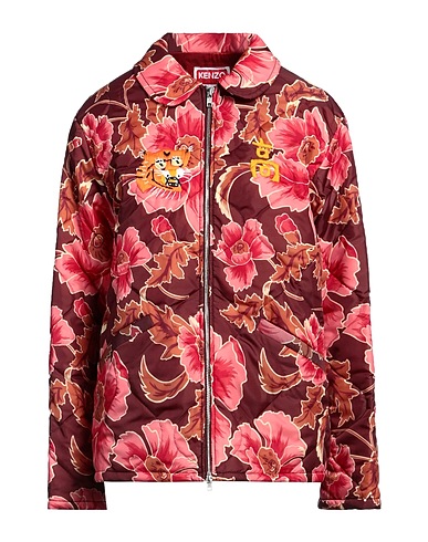 KENZO Shell jacket Mauve 50% Polyamide, 50% Polyester, Acrylic, Wool