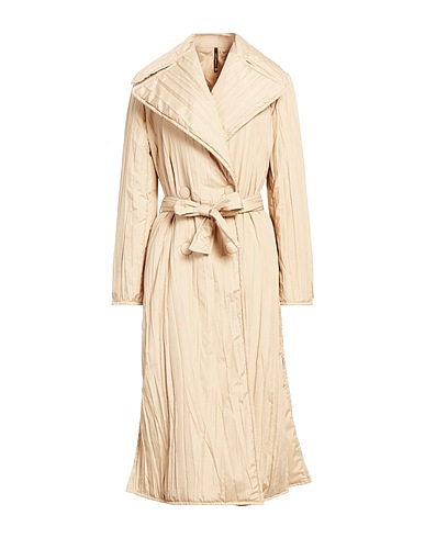 PIERANTONIO GASPARI Coat Beige 100% Polyester