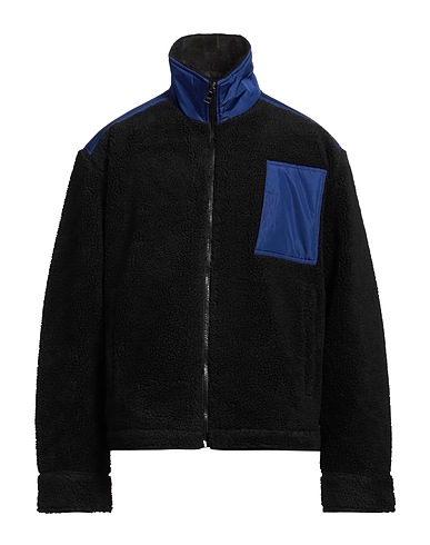 KARL LAGERFELD Teddy Coat Black 50% Recycled polyester, 36% Polyester, 14% Acrylic