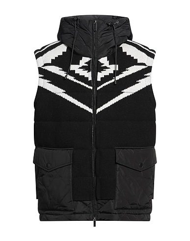 EMPORIO ARMANI Gilet Black 100% Polyamide, Wool