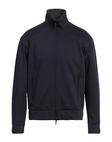 EMPORIO ARMANI Sweatshirt Midnight blue 74% Polyester, 21% Wool, 5% Elastane