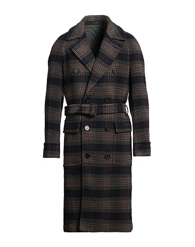 LARDINI Coat Grey 71% Wool, 28% Cotton, 1% Elastane
