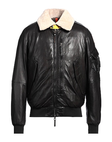 PARAJUMPERS Giubbotto Pelle 100% Pelle di agnello, Lana, Poliestere