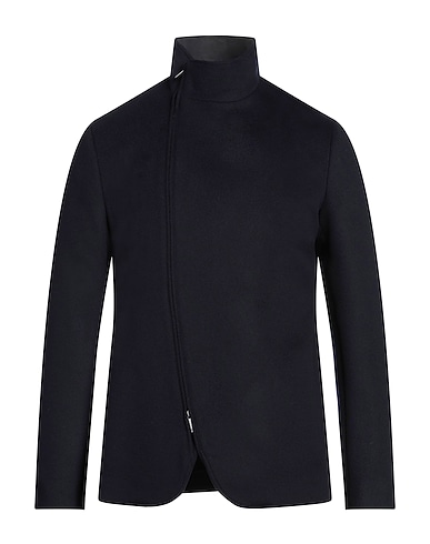 EMPORIO ARMANI Jacket Midnight blue 97% Virgin Wool, 3% Polyester