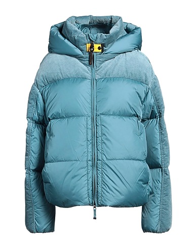 PARAJUMPERS Shell jacket Emerald green 100% Polyamide, Cotton