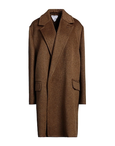 BOTTEGA VENETA Coat Khaki 50% Wool, 30% Mohair wool, 20% Polyamide