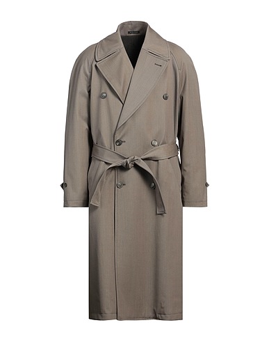 EMPORIO ARMANI Double breasted pea coat Grey 100% Virgin Wool