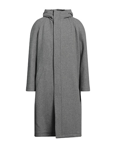 EMPORIO ARMANI Coat Grey 79% Wool, 20% Polyamide, 1% Cotton