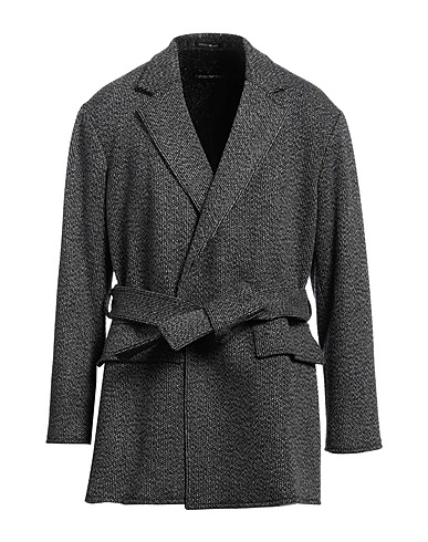 EMPORIO ARMANI Cappotto Antracite 88% Lana Vergine, 10% Cachemire, 1% Poliammide, 1% Elastan