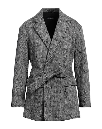 EMPORIO ARMANI Coat PIOMBO 88% Virgin Wool, 10% Cashmere, 1% Polyamide, 1% Elastane