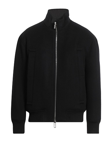 EMPORIO ARMANI Bomber Black 100% Virgin Wool, Acrylic, Polyester, Elastane