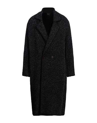 EMPORIO ARMANI Coat Black 42% Polyamide, 31% Virgin Wool, 24% Alpaca wool, 3% Elastane