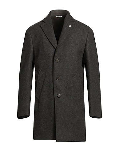 MANUEL RITZ Coat Charcoal 75% Virgin Wool, 25% Polyamide