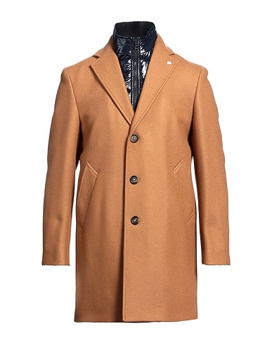 MANUEL RITZ Coat Camel 75% Virgin Wool, 25% Polyamide