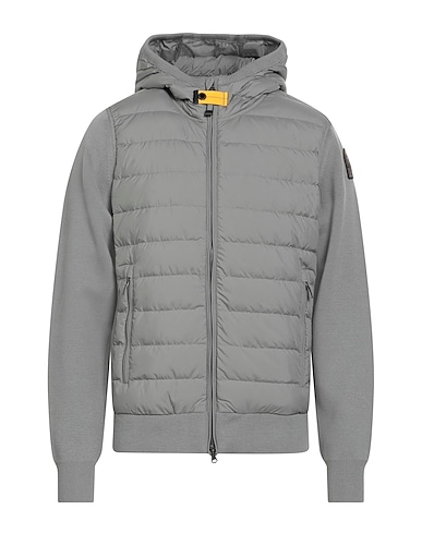 PARAJUMPERS Shell jacket Grey 100% Polyester, Wool, Acrylic