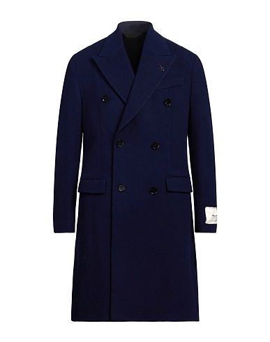 PAOLONI Coat Navy 80% Wool, 20% Polyamide