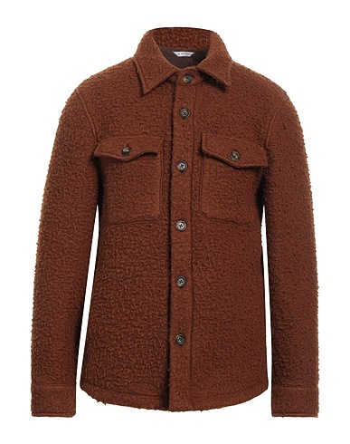 MANUEL RITZ Jacket Brown 65% Polyester, 35% Wool