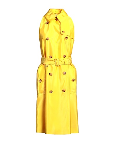 BURBERRY Caban et veste croisée Jaune 65% Cupro, 35% Viscose