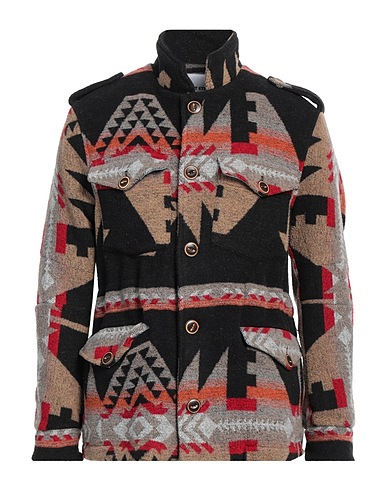 FRONT STREET 8 Coat Black 50% Acrylic, 25% Polyester, 20% Wool, 5% Other Fibres