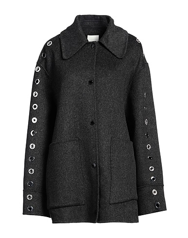 SANDRO Coat 81% Wool, 19% Polyamide, Metal alloy, Glass