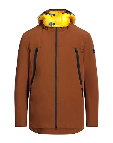 UP TO BE Coat Brown 93% Polyester, 7% Elastane, Nylon