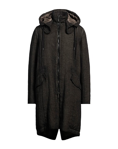 MASNADA Coat Dark brown 61% Hemp, 39% Wool
