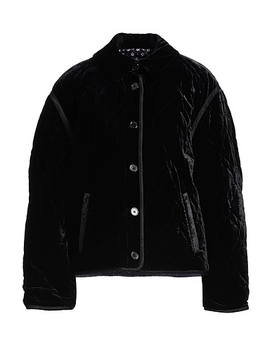 SANDRO Shell jacket Black 76% Viscose, 24% Polyamide, Polyester