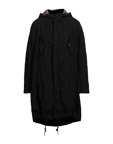 MASNADA Mantel Schwarz 60% Baumwolle, 35% Wolle, 5% Metall