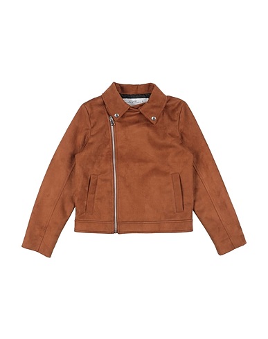 DANIELE ALESSANDRINI Jacket Brown 95% Polyester, 5% Elastane