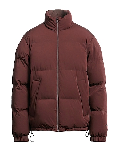 SANDRO Shell jacket Chocolate brown 88% Polyamide, 12% Elastane