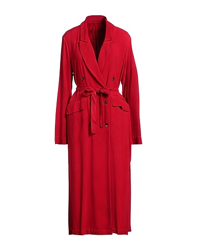 MASNADA Double breasted pea coat Red 100% Viscose