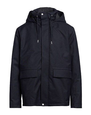 SANDRO Jacket Navy blue 57% Polyester, 43% Wool