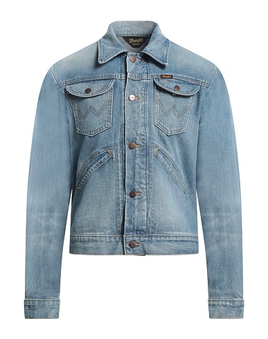 SANDRO x WRANGLER Denim jacket Blue 100% Cotton