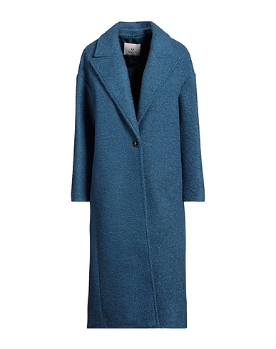 WHITE WISE Coat Slate blue 100% Polyester