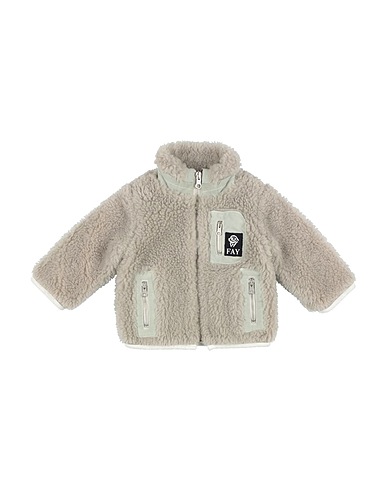 FAY Teddy Coat Grey 75% Virgin Wool, 25% Polyester, Cotton