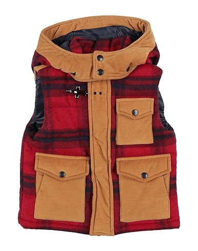 FAY Gilet Red 70% Wool, 30% Polyamide