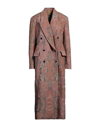 UMA WANG Cappotto Rosa antico 66% Lana Vergine, 23% Viscosa, 11% Acetato