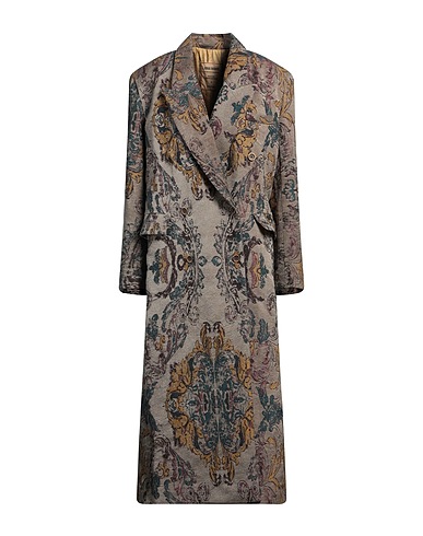 UMA WANG Coat Taupe 66% Virgin Wool, 23% Viscose, 11% Acetate