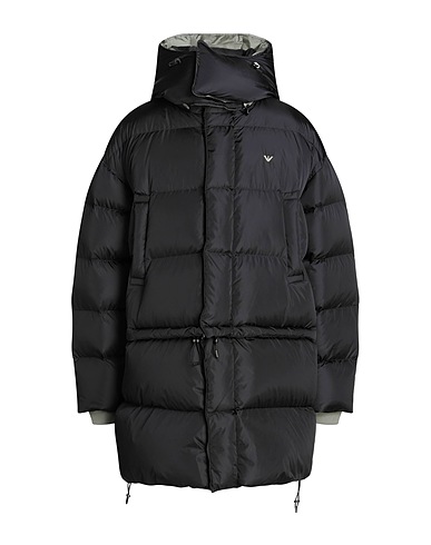 EMPORIO ARMANI 다운 자켓 블랙 100% 폴리아미드
