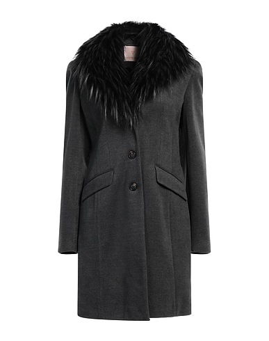 WHITE WISE Coat Lead 91% Polyester, 9% Viscose