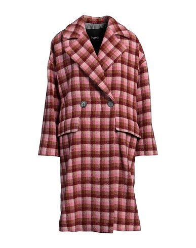 HEVÒ Coat Pink 50% Alpaca wool, 50% Virgin Wool