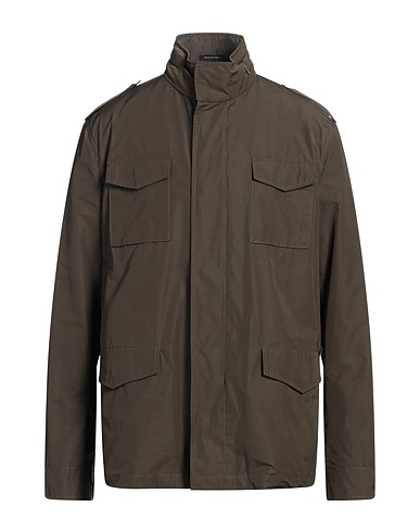 FEDELI Jacket Dark green 68% Polyester, 32% Cotton