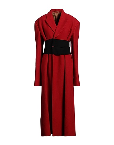 QUIRA Coat Red 55% Ramie, 43% Virgin Wool, 2% Cotton
